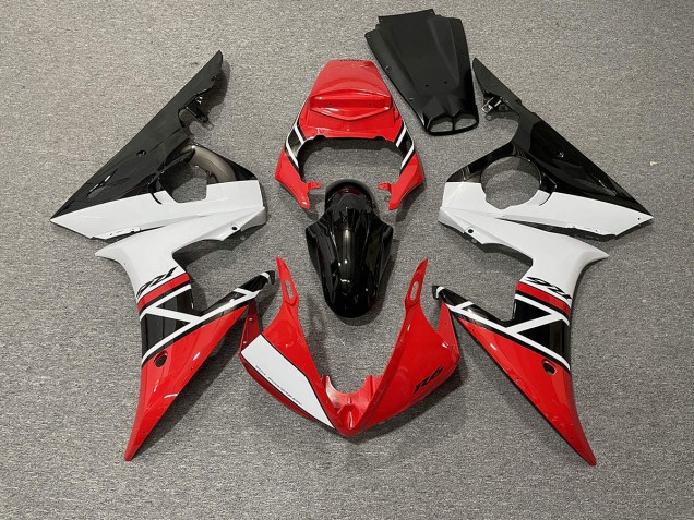 2003-2005 Red White and Black Yamaha R6 Motorcycle Fairing UK 2003-2005 Red White and Black Yamaha R6 Motorcycle Fairing UK