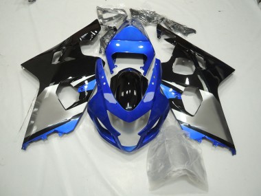 2004-2005 Blue Black and Silver Suzuki GSXR 600-750 Motorcycle Fairing UK