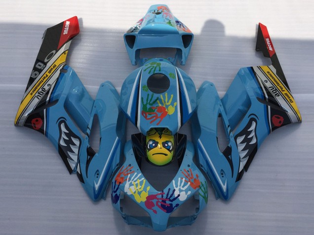 2004-2005 Blue Shark Honda CBR1000RR Motorcycle Fairing UK 2004-2005 Blue Shark Honda CBR1000RR Motorcycle Fairing UK