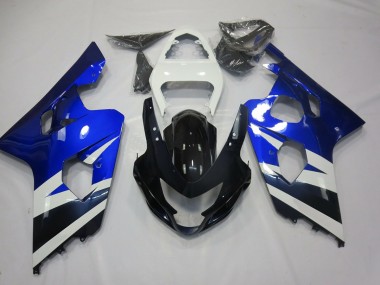 2004-2005 Blue White and Black Suzuki GSXR 600-750 Motorcycle Fairing UK