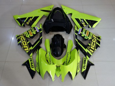 2004-2005 Custom High Viz Yellow Kawasaki ZX10R Motorcycle Fairing UK