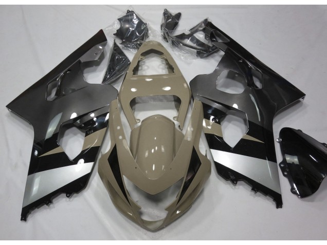 2004-2005 Desert Tan and Silver Suzuki GSXR 600-750 Motorcycle Fairing UK 2004-2005 Desert Tan and Silver Suzuki GSXR 600-750 Motorcycle Fairing UK