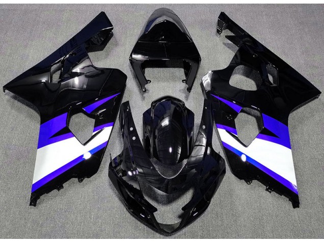 2004-2005 Gloss Black & Blue Suzuki GSXR 600-750 Motorcycle Fairing UK 2004-2005 Gloss Black & Blue Suzuki GSXR 600-750 Motorcycle Fairing UK