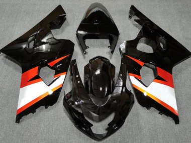 2004-2005 Gloss Black & Orange Suzuki GSXR 600-750 Motorcycle Fairing UK