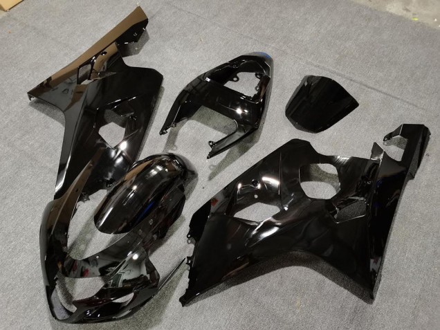 2004-2005 Gloss Black with Blue Decals Suzuki GSXR 600-750 Motorcycle Fairing UK 2004-2005 Gloss Black with Blue Decals Suzuki GSXR 600-750 Motorcycle Fairing UK