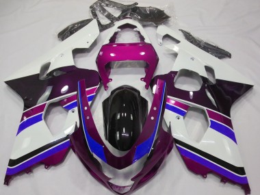 2004-2005 Gloss Pink and Blue Suzuki GSXR 600-750 Motorcycle Fairing UK