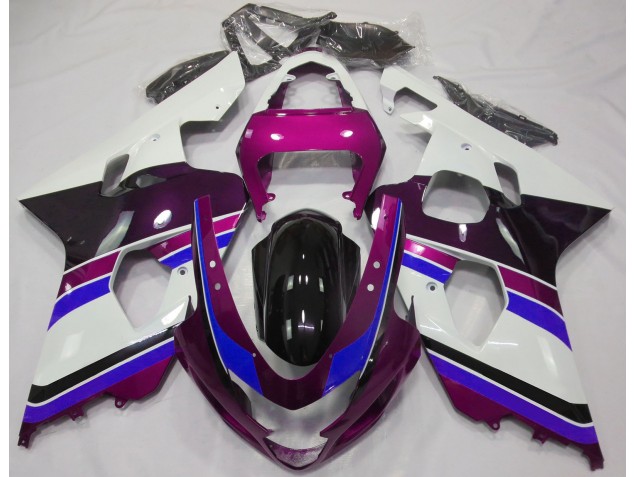 2004-2005 Gloss Pink and Blue Suzuki GSXR 600-750 Motorcycle Fairing UK