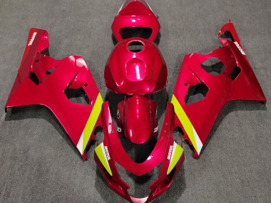 2004-2005 Gloss Red Suzuki GSXR 600-750 Motorcycle Fairing UK