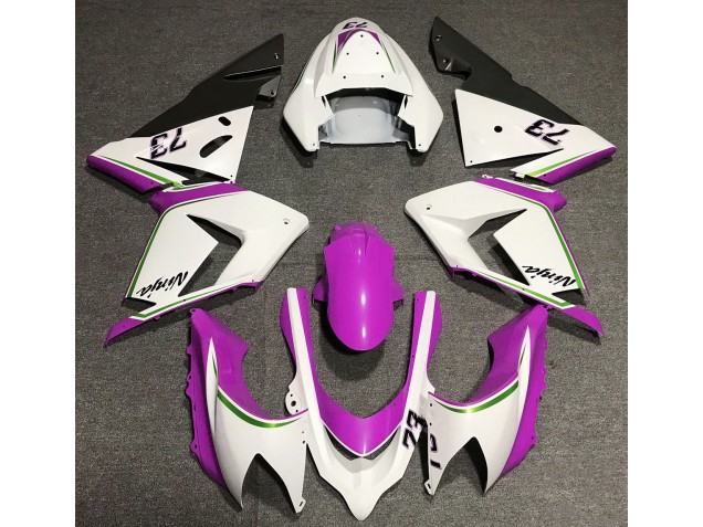 2004-2005 Gloss White & Pink Kawasaki ZX10R Motorcycle Fairing UK 2004-2005 Gloss White & Pink Kawasaki ZX10R Motorcycle Fairing UK
