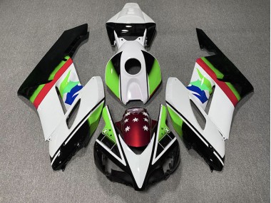 2004-2005 Green and Red Flag Honda CBR1000RR Motorcycle Fairing UK