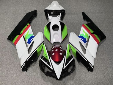 2004-2005 Green and Red Flag Honda CBR1000RR Motorcycle Fairing UK