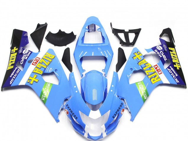 2004-2005 Light Blue Rizla Style Suzuki GSXR 600-750 Motorcycle Fairing UK 2004-2005 Light Blue Rizla Style Suzuki GSXR 600-750 Motorcycle Fairing UK
