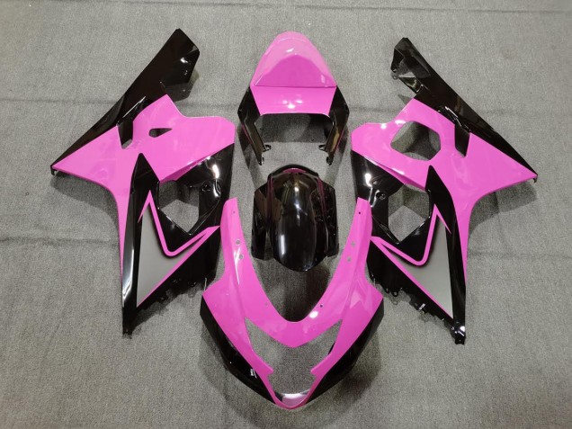 2004-2005 Light Pink and Black Suzuki GSXR 600-750 Motorcycle Fairing UK 2004-2005 Light Pink and Black Suzuki GSXR 600-750 Motorcycle Fairing UK