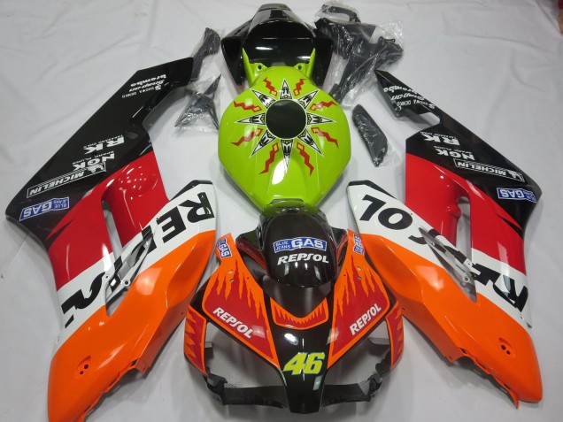 2004-2005 Lime Rossi Repsol Honda CBR1000RR Motorcycle Fairing UK 2004-2005 Lime Rossi Repsol Honda CBR1000RR Motorcycle Fairing UK