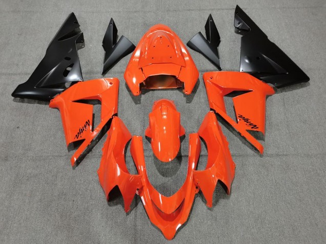 2004-2005 Orange Black Kawasaki ZX10R Motorcycle Fairing UK 2004-2005 Orange Black Kawasaki ZX10R Motorcycle Fairing UK