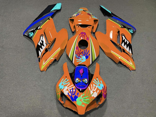 2004-2005 Orange Shark Honda CBR1000RR Motorcycle Fairing UK 2004-2005 Orange Shark Honda CBR1000RR Motorcycle Fairing UK