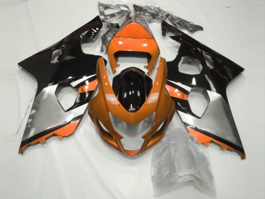 2004-2005 Orange Silver and Black Suzuki GSXR 600-750 Motorcycle Fairing UK