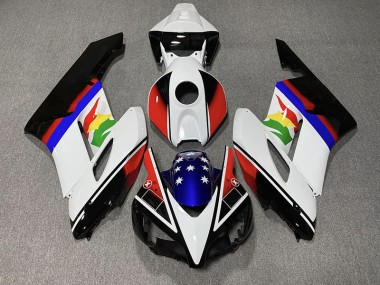2004-2005 Red and Blue Flag Honda CBR1000RR Motorcycle Fairing UK