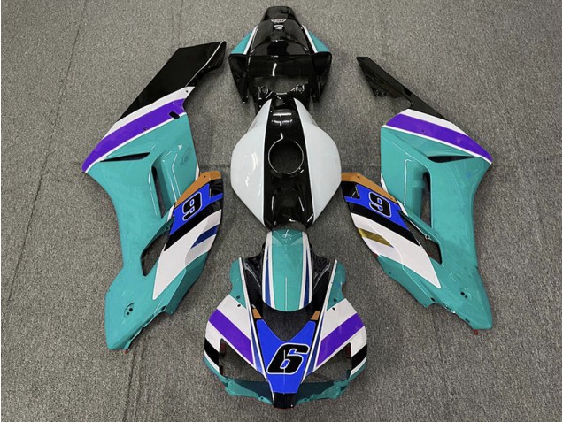 2004-2005 Teal 6 Honda CBR1000RR Motorcycle Fairing UK 2004-2005 Teal 6 Honda CBR1000RR Motorcycle Fairing UK