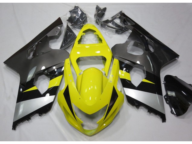 2004-2005 Yellow and Grey Suzuki GSXR 600-750 Motorcycle Fairing UK 2004-2005 Yellow and Grey Suzuki GSXR 600-750 Motorcycle Fairing UK