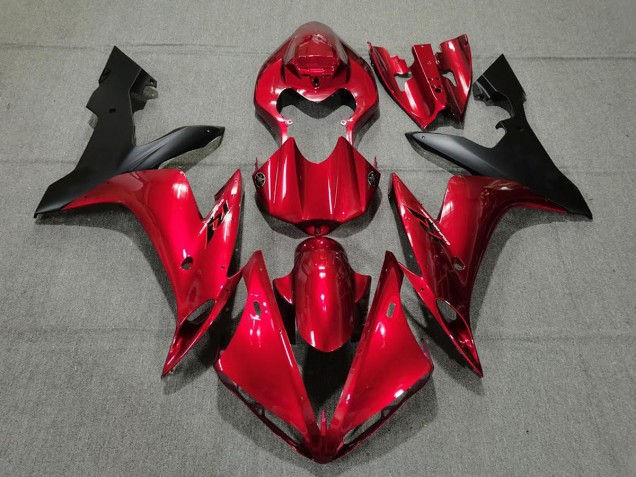 2004-2006 Candy Red & Black Yamaha R1 Motorcycle Fairing UK 2004-2006 Candy Red & Black Yamaha R1 Motorcycle Fairing UK