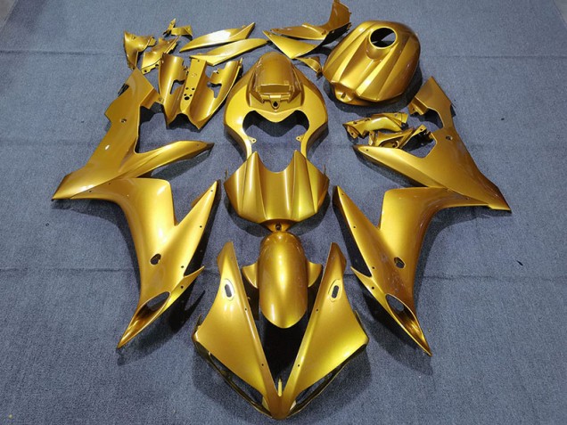 2004-2006 Gloss Gold Yamaha R1 Motorcycle Fairing UK 2004-2006 Gloss Gold Yamaha R1 Motorcycle Fairing UK