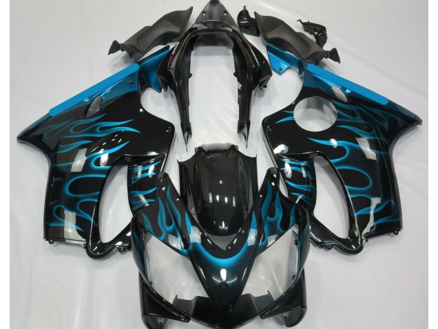 2004-2007 Light Blue Flame Honda CBR600 F4i Motorcycle Fairing UK 2004-2007 Light Blue Flame Honda CBR600 F4i Motorcycle Fairing UK
