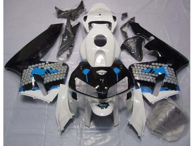 2005-2006 Blue Splatter Honda CBR600RR Motorcycle Fairing UK 2005-2006 Blue Splatter Honda CBR600RR Motorcycle Fairing UK