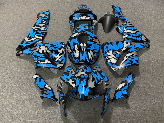 2005-2006 Camo & BLUE Honda CBR600RR Motorcycle Fairing UK 2005-2006 Camo & BLUE Honda CBR600RR Motorcycle Fairing UK