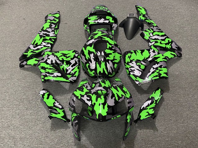 2005-2006 Camo & GREEN Honda CBR600RR Motorcycle Fairing UK 2005-2006 Camo & GREEN Honda CBR600RR Motorcycle Fairing UK