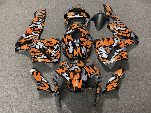 2005-2006 Camo & ORANGE Honda CBR600RR Motorcycle Fairing UK 2005-2006 Camo & ORANGE Honda CBR600RR Motorcycle Fairing UK
