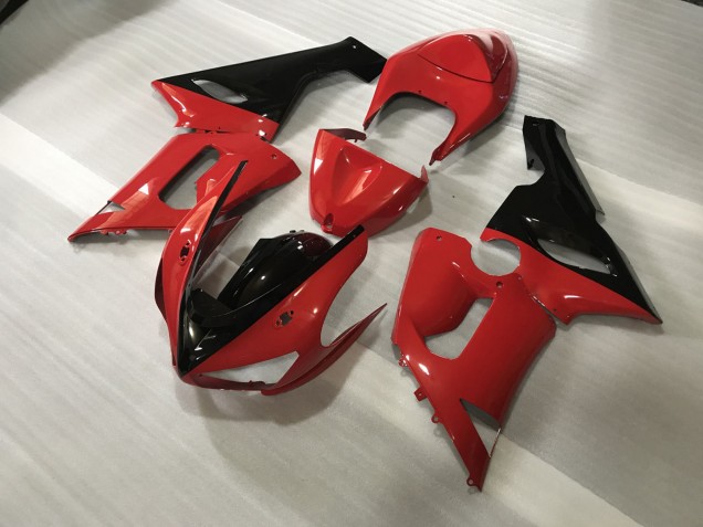 2005-2006 Custom Red and Black Kawasaki ZX6R Motorcycle Fairing UK 2005-2006 Custom Red and Black Kawasaki ZX6R Motorcycle Fairing UK