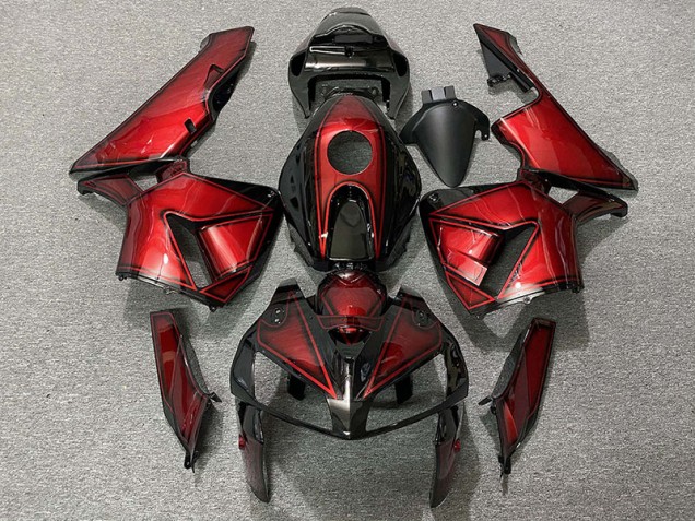 2005-2006 Deep Candy Red Honda CBR600RR Motorcycle Fairing UK 2005-2006 Deep Candy Red Honda CBR600RR Motorcycle Fairing UK