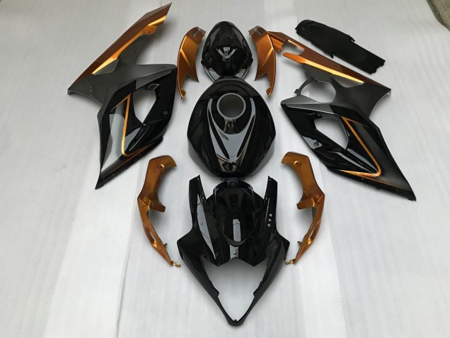 2005-2006 Gloss Black & Bronze Suzuki GSXR 1000 Motorcycle Fairing UK 2005-2006 Gloss Black & Bronze Suzuki GSXR 1000 Motorcycle Fairing UK