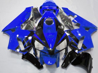 2005-2006 Gloss Blue & Black Design Honda CBR600RR Motorcycle Fairing UK