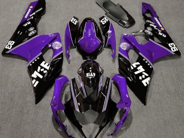 2005-2006 Gloss Purple and Black Custom Suzuki GSXR 1000 Motorcycle Fairing UK