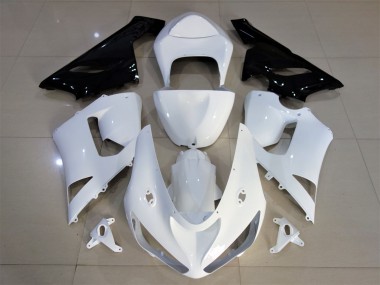 2005-2006 Gloss White & Black Kawasaki ZX6R Motorcycle Fairing UK