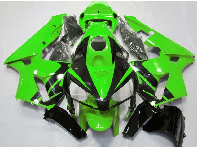 2005-2006 Green & Gloss Black Design Honda CBR600RR Motorcycle Fairing UK 2005-2006 Green & Gloss Black Design Honda CBR600RR Motorcycle Fairing UK