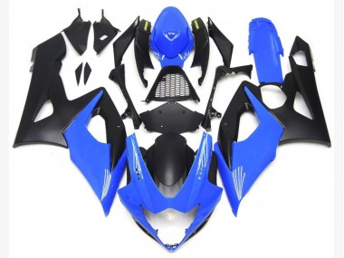 2005-2006 Light Gloss Blue and Matte Black Lowers Suzuki GSXR 1000 Motorcycle Fairing UK