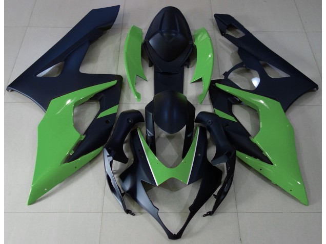 2005-2006 Matte Black & Green Suzuki GSXR 1000 Motorcycle Fairing UK 2005-2006 Matte Black & Green Suzuki GSXR 1000 Motorcycle Fairing UK