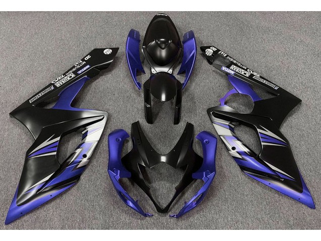 2005-2006 Matte Black and Blue Suzuki GSXR 1000 Motorcycle Fairing UK 2005-2006 Matte Black and Blue Suzuki GSXR 1000 Motorcycle Fairing UK