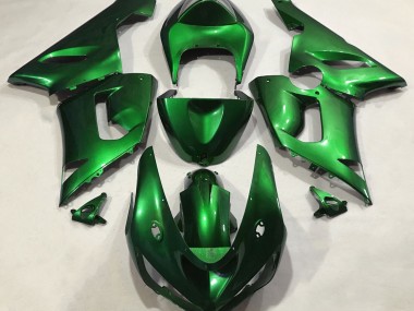 2005-2006 Metallic Green Kawasaki ZX6R Motorcycle Fairing UK