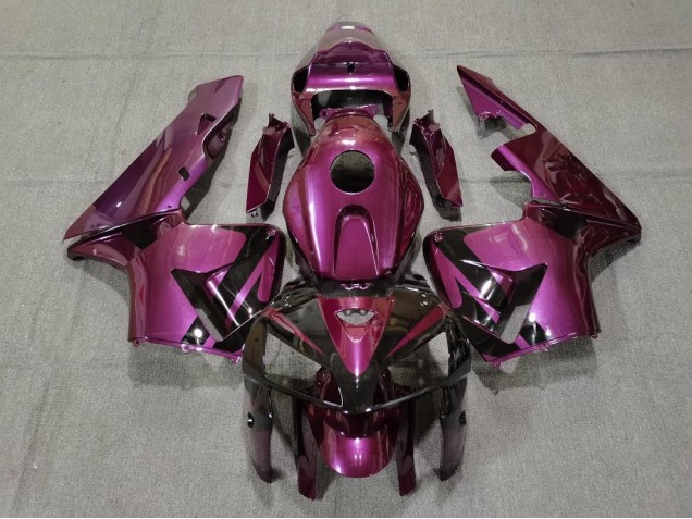 2005-2006 Metallic Purple & Black Decal Honda CBR600RR Motorcycle Fairing UK 2005-2006 Metallic Purple & Black Decal Honda CBR600RR Motorcycle Fairing UK