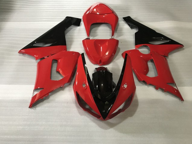 2005-2006 Red & Black Kawasaki ZX6R Motorcycle Fairing UK 2005-2006 Red & Black Kawasaki ZX6R Motorcycle Fairing UK
