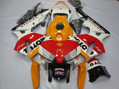 2005-2006 White Repsol Honda CBR600RR Motorcycle Fairing UK