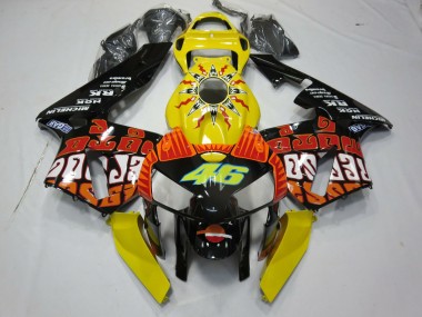 2005-2006 Yellow Rossi Honda CBR600RR Motorcycle Fairing UK