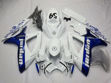2006-2007 Blue Jordan Suzuki GSXR 600-750 Motorcycle Fairing UK