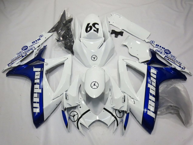 2006-2007 Blue Jordan Suzuki GSXR 600-750 Motorcycle Fairing UK 2006-2007 Blue Jordan Suzuki GSXR 600-750 Motorcycle Fairing UK