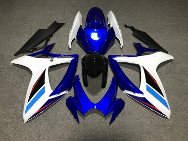 2006-2007 Blue White and Black Suzuki GSXR 600-750 Motorcycle Fairing UK