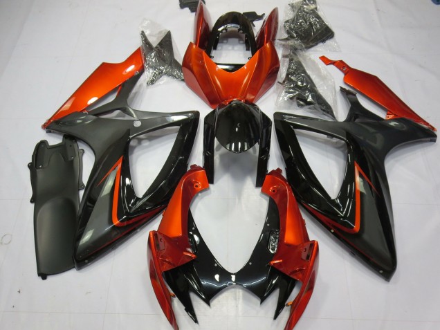 2006-2007 Burnt Orange and Grey Suzuki GSXR 600-750 Motorcycle Fairing UK 2006-2007 Burnt Orange and Grey Suzuki GSXR 600-750 Motorcycle Fairing UK